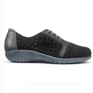 Naot Black Lalo Perforated Sneakers Shoes 6.5
